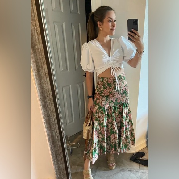 MISA Los Angeles “Kate” Dress Skirt in Green and Pink – Size XL – NWT - Picture 6 of 10